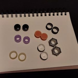 Assorted plugs and tunnels
